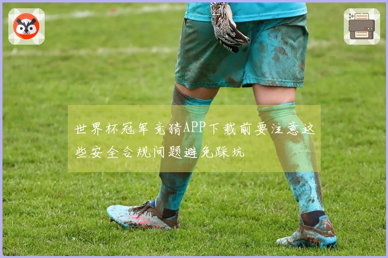 世界杯冠军竞猜APP下载前要注意这些安全合规问题避免踩坑
